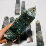 9 Pieces Small Geode Ocean Jasper Tower Points -Wholesale Crystals