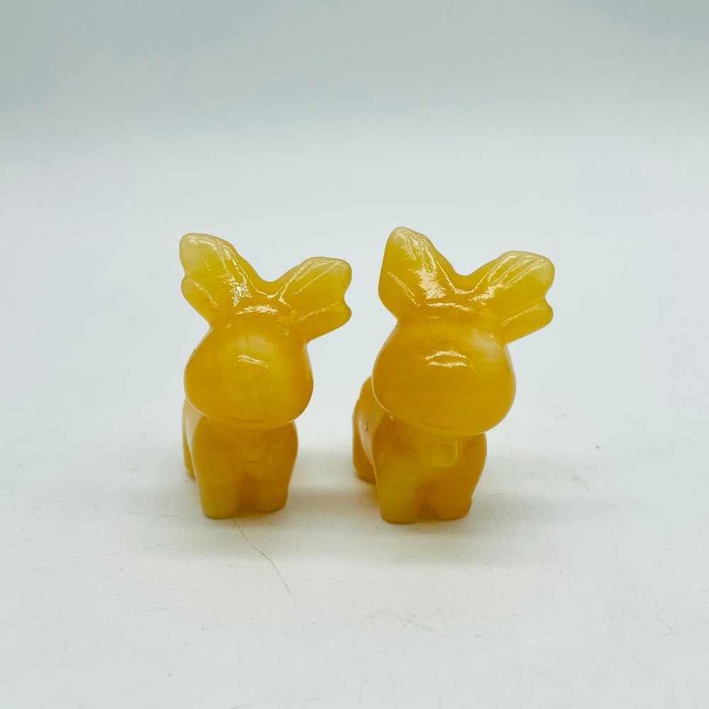 8Types Christmas Moose Carving Crystal Wholesale Lepidolite Pyrite -Wholesale Crystals