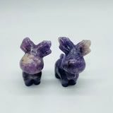 8Types Christmas Moose Carving Crystal Wholesale Lepidolite Pyrite -Wholesale Crystals