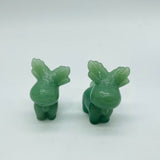 8Types Christmas Moose Carving Crystal Wholesale Lepidolite Pyrite -Wholesale Crystals