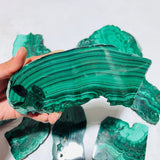 9 Pieces Large Polished Malachite Slab -Wholesale Crystals
