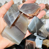 90 Pieces Black Rainbow Sun Stone With Hematite Free Form -Wholesale Crystals