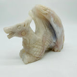 Sakura Flower Agate Flying Dragon Carving -Wholesale Crystals
