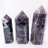 High quality large amethyst chevron tower -Wholesale Crystals