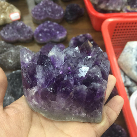Natural rough large teeth amethyst cluster specimen -Wholesale Crystals