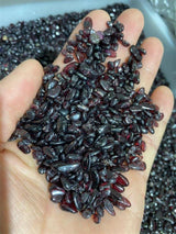 red garnet gravel chips -Wholesale Crystals