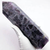 High quality large amethyst chevron tower -Wholesale Crystals