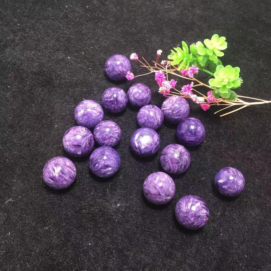 Gem Grade Charoite Spheres 0.6in(1.5cm) -Wholesale Crystals