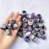 polished amethyst chevron tumbled stones -Wholesale Crystals