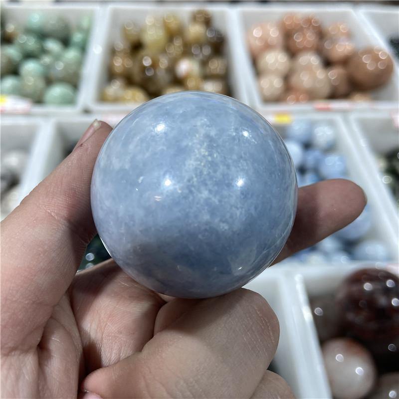 Blue Calcite Ball -Wholesale Crystals