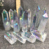 Aura clear quartz point -Wholesale Crystals