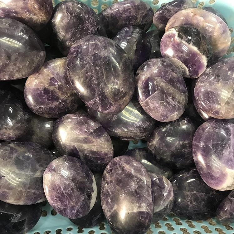 amethyst chevron palm tumbled -Wholesale Crystals
