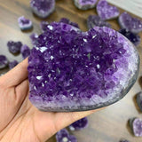 amethyst quartz heart stone -Wholesale Crystals