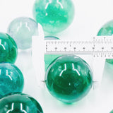 green fluorite crystal spheres with rainbow -Wholesale Crystals