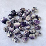 polished amethyst chevron tumbled stones -Wholesale Crystals