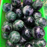 Green and Purple Fluorite Crystal Sphere -Wholesale Crystals