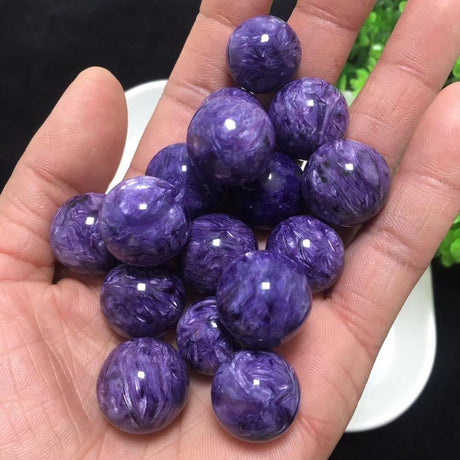 Gem Grade Charoite Spheres 0.6in(1.5cm) -Wholesale Crystals