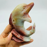 Caribbean Calcite Dolphin Carving -Wholesale Crystals