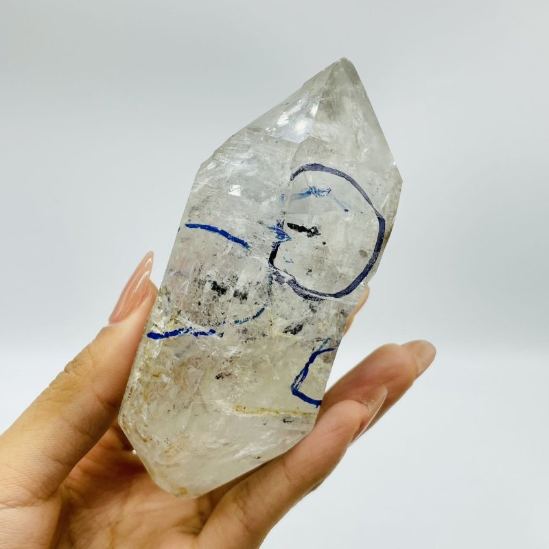 A75 Enhydro Crystal Double Point With Many Bubbles -Wholesale Crystals