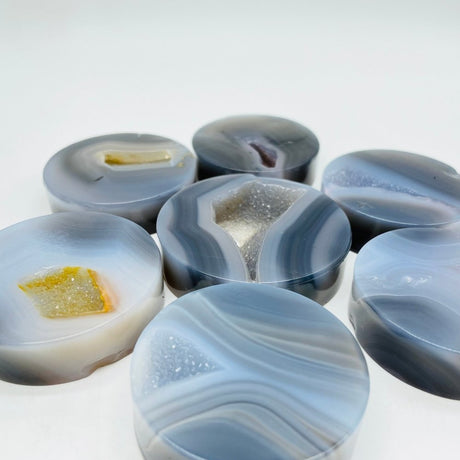 Agate Geode Druzy Small Round Plate Wholesale -Wholesale Crystals