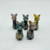 Alpaca Carving Wholesale Ocean Jasper Moss Agate -Wholesale Crystals