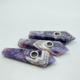 Amethyst Chevron Smoky Pipes Wholesale -Wholesale Crystals