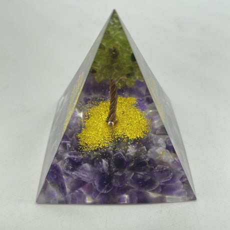 Amethyst Peridot Orgone Pyramid Wholesale -Wholesale Crystals