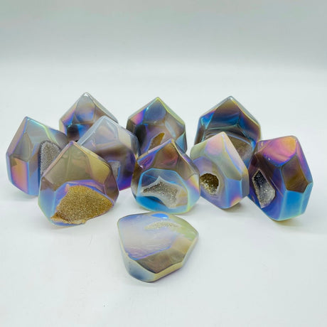 Aura Geode Druzy Agate Colorful Tower Wholesale -Wholesale Crystals