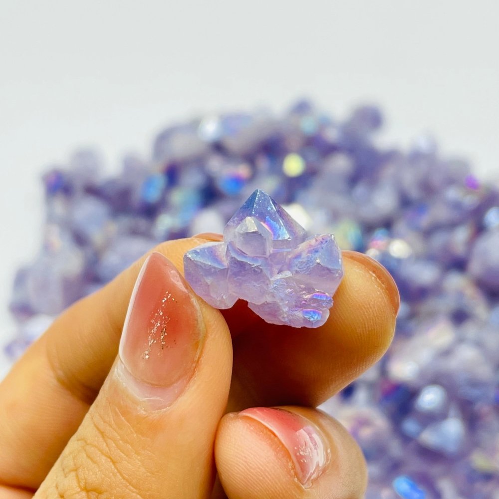 Aura Mini Amethyst Cluster Crystals Wholesale -Wholesale Crystals