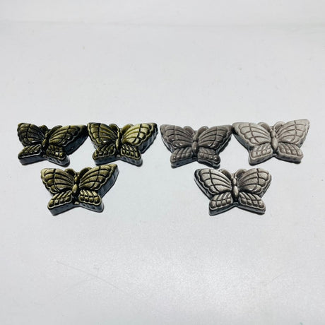 Beautiful Butterfly Carving Wholesale Gold Silver Sheen Obsidian -Wholesale Crystals