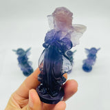 Beautiful Fluorite Angel Carving Wholesale -Wholesale Crystals