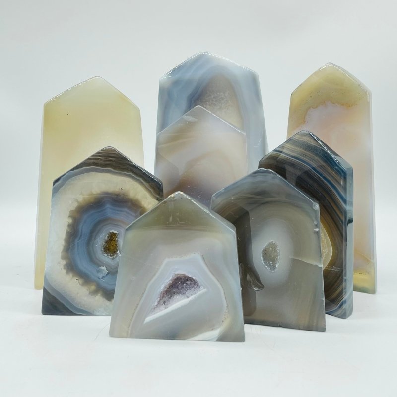 Beautiful Geode Druzy Agate Tower Wholesale -Wholesale Crystals