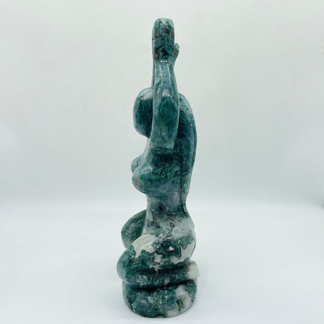 Beautiful Green Moss Agate Large Goddess Carving -Wholesale Crystals
