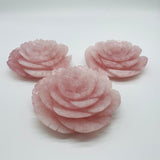 Beautiful Large Rose Quartz Flower Carving Wholesale -Wholesale Crystals