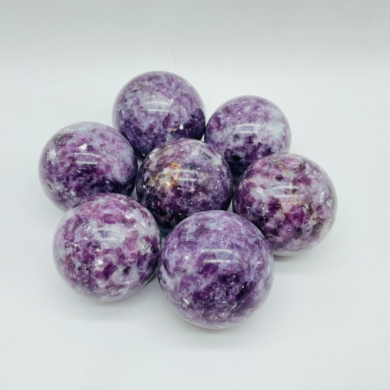 Beautiful Spark Lepidolite Spheres Wholesale - Wholesale Crystals