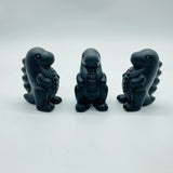 Black Obsidian Baby Dinosaur Carving Wholesale - Wholesale Crystals