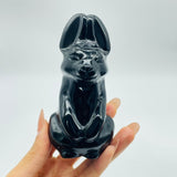 Black Obsidian Rabbit Carving Wholesale - Wholesale Crystals