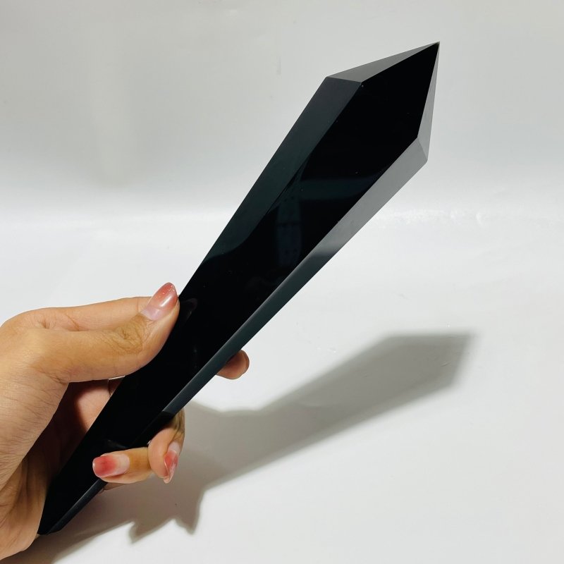 Black Obsidian Scepter Point Magic Wand Wholesale -Wholesale Crystals