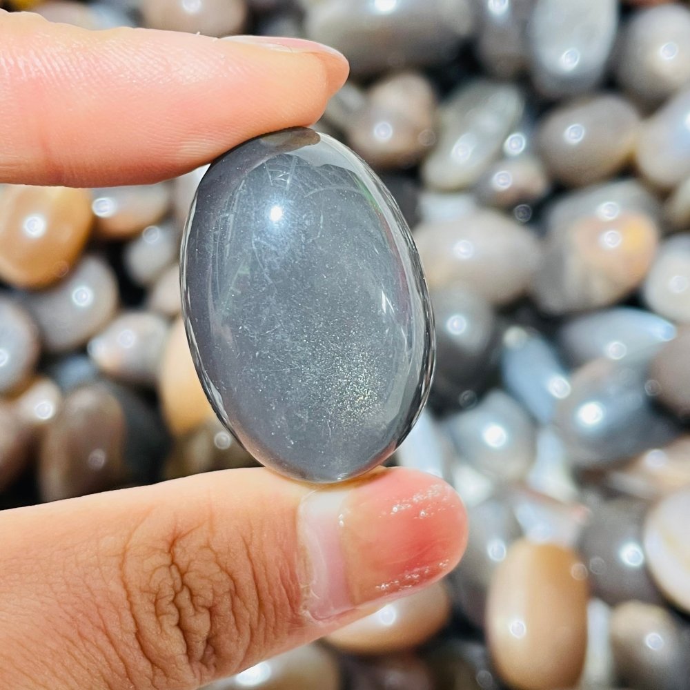 Black Rainbow Sun Stone With Hematite Tumbled Wholesale -Wholesale Crystals