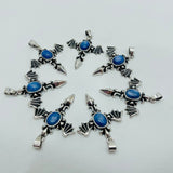 Blue Kyanite DIY Pendant Demon Sword Pendant Wholesale Gothic Sword with Devil Wing -Wholesale Crystals