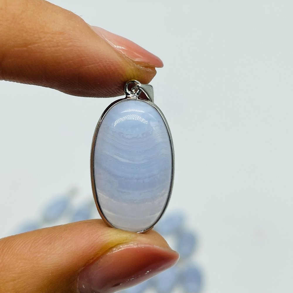 Blue Lace Agate Pendant Wholesale -Wholesale Crystals
