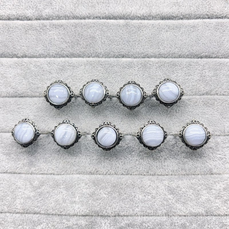 Blue Lace Agate Ring Wholesale - Wholesale Crystals