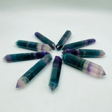 Blue Purple Fluorite Double Point Tower Wholesale -Wholesale Crystals