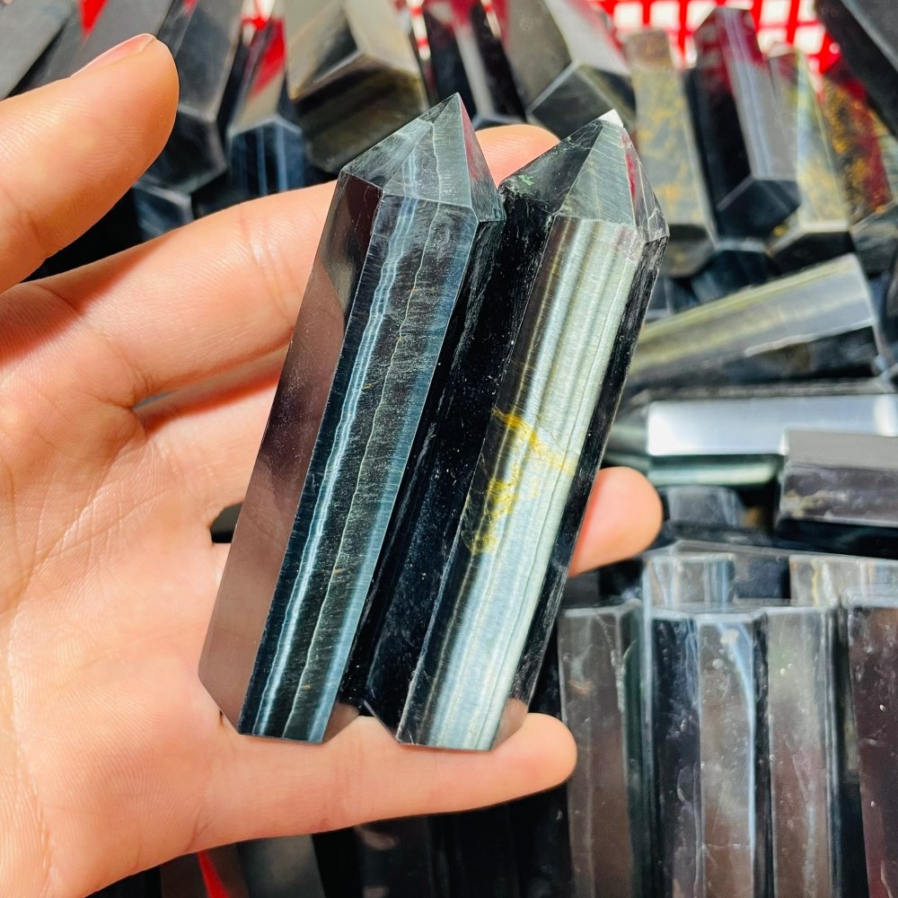 Blue Tiger Eye Points Wholesale -Wholesale Crystals