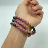 High Quality 3-Loop Coloful Tourmaline Bracelet(HGUB15) -Wholesale Crystals