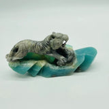 Caribbean Calcite Leopard Carving -Wholesale Crystals