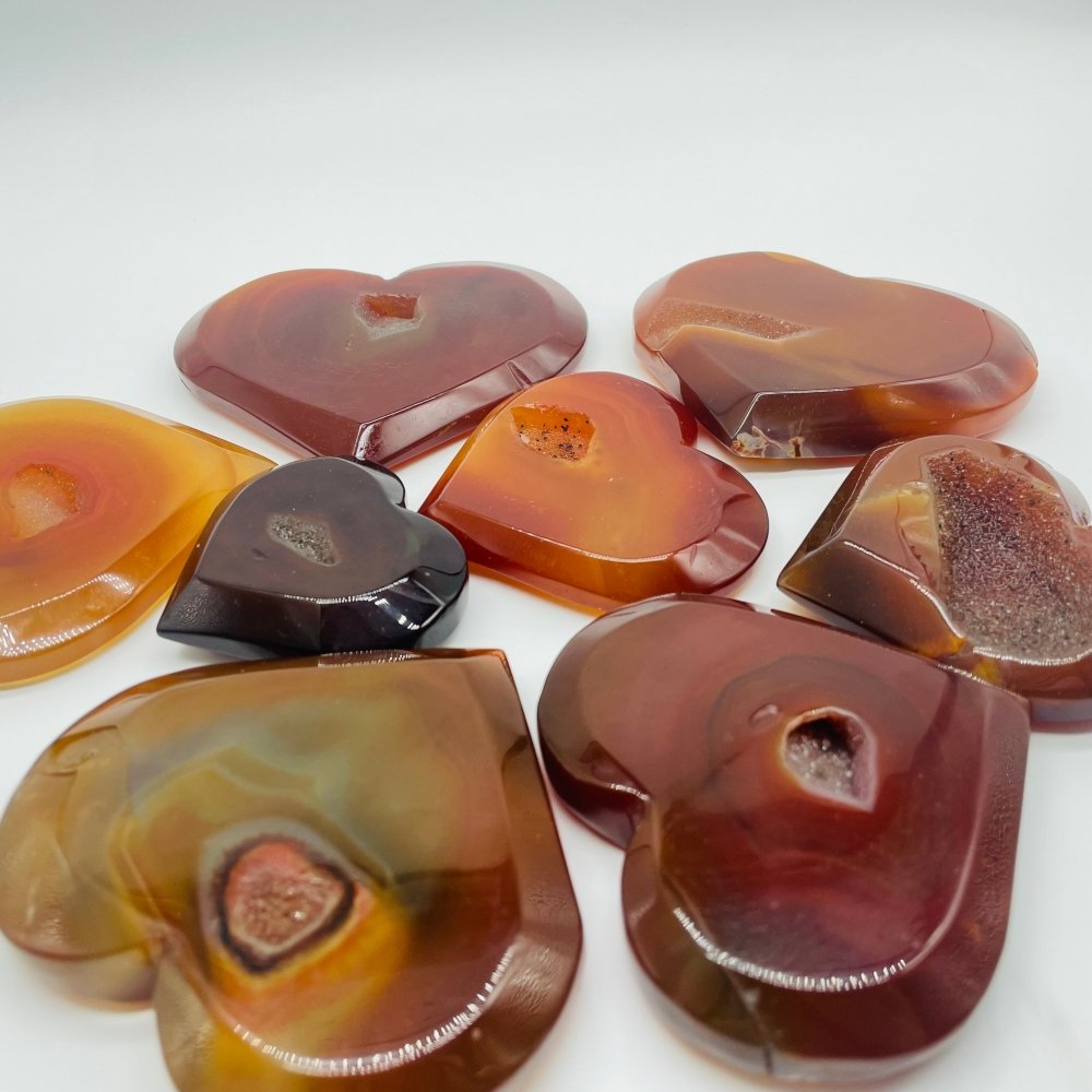 Carnelian Geode Heart Crystal Wholesale -Wholesale Crystals