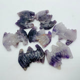 Chevron Amethyst Bat Carving Animal Wholesale -Wholesale Crystals