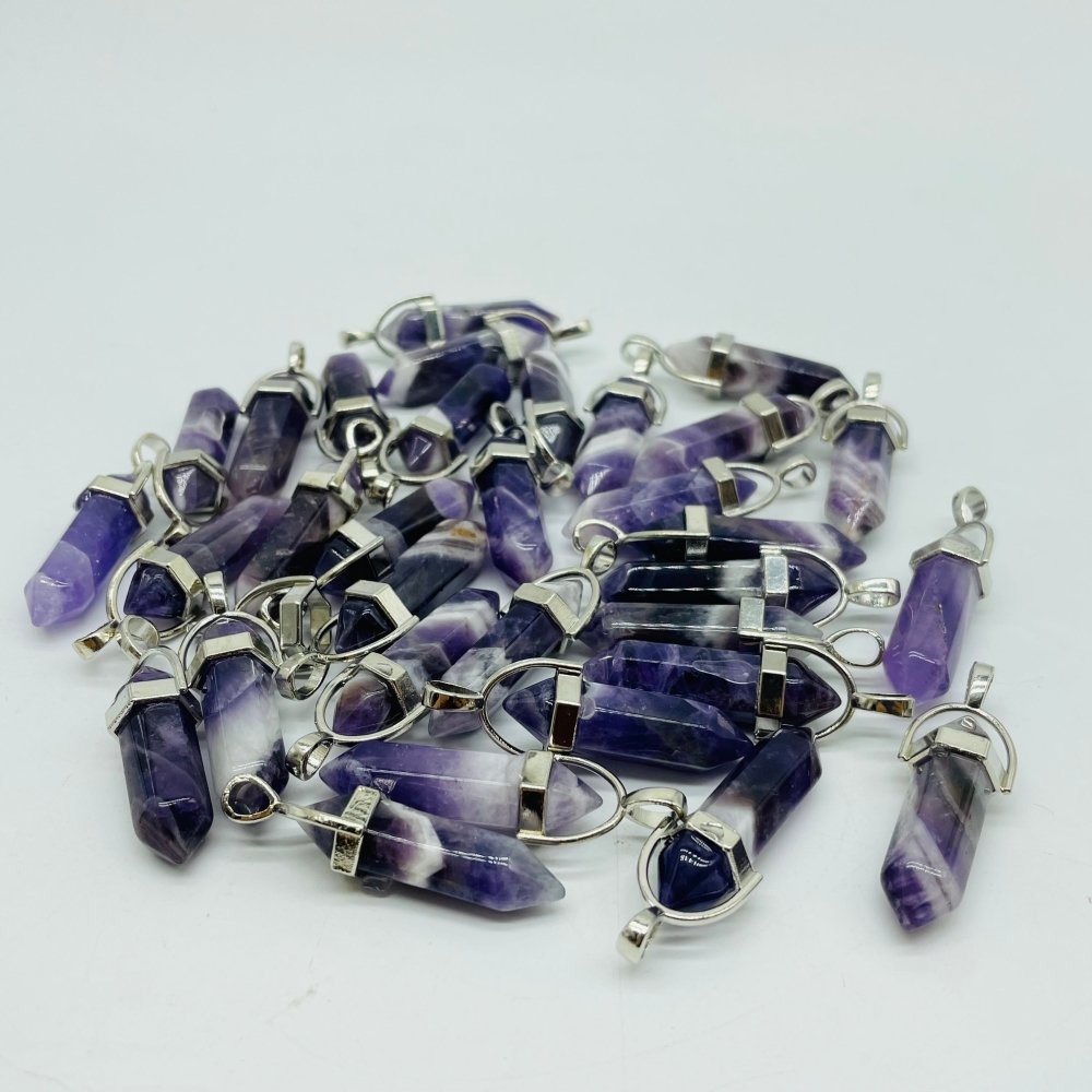 Chevron Amethyst Double Point Pendant Wholesale -Wholesale Crystals