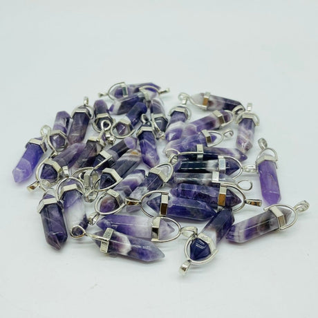 Chevron Amethyst Double Point Pendant Wholesale -Wholesale Crystals